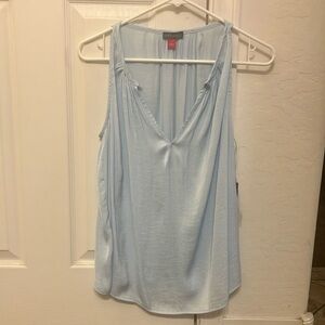 Vince Camuto Light Blue Sleeveless Top Polyester Sz S